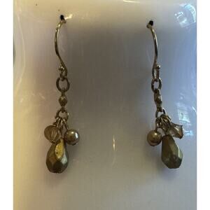 -EARRINGS VTG Avon Dangle Earrings Gold tone 1.5”